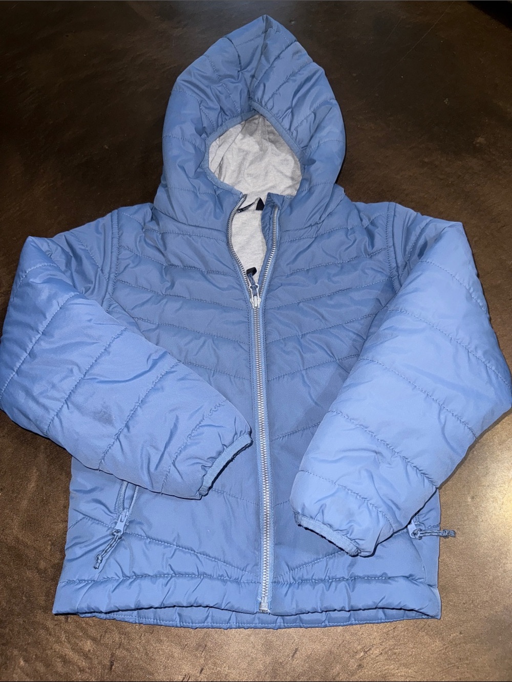 DSG Light Blue Hooded Puffer Jacket for Kids